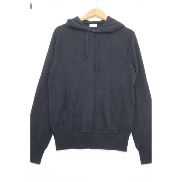 Club Monaco Mens Italian Cashmere V-Neck Hoodie Black Size M